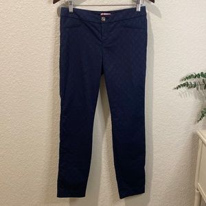 Lilly Pulitzer Textured Kelly Navy  Pants